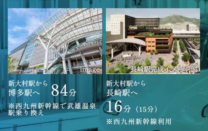 西九州新幹線利用で博多へ、長崎へ。
新駅「新大村」駅は、西九州の主要駅に。